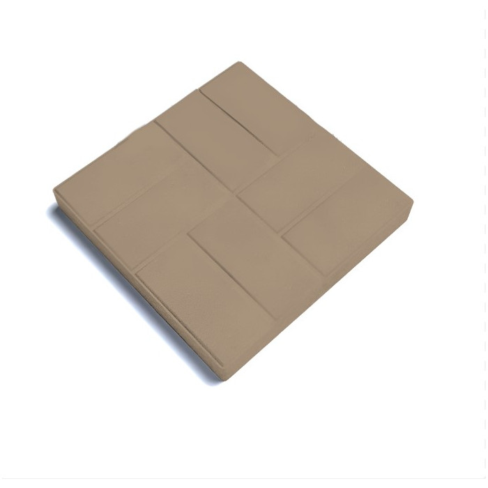 Квадратная тротуарная плитка 500х500х50 паркет Бежевый